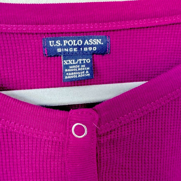 US Polo Assn. Ribbed Long Sleeve Top - Picture 3 of 3